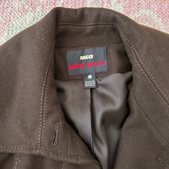 brown miss sixty peacoat - Picture 2 of 7